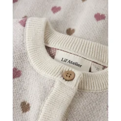 Lil'Atelier Turtledove Sepia Tint Nbfsaran Ls Strik Card Heart Lil