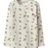 Lil'Atelier Turtledove Space Nmmlayo Geo Ls Slim Top Lil
