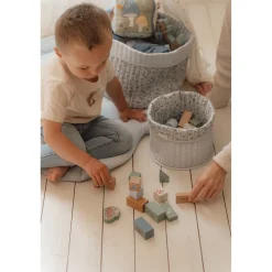 Little Dutch Forest Friends Blue Byggeklodser Træ