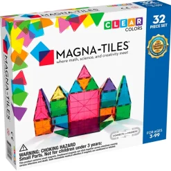 Magna-Tiles® Clear Colors - Magnetsæt 32 Dele
