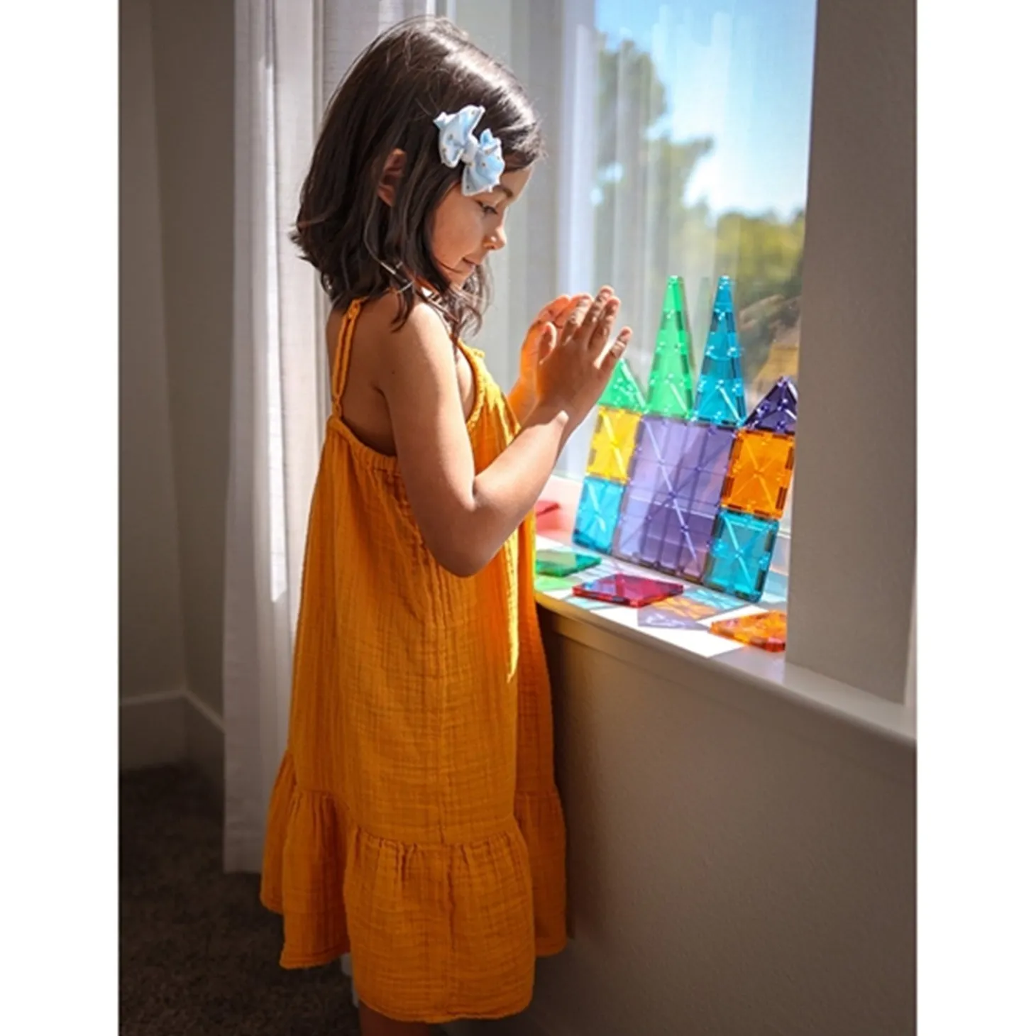 Magna-Tiles® Clear Colors - Magnetsæt 32 Dele