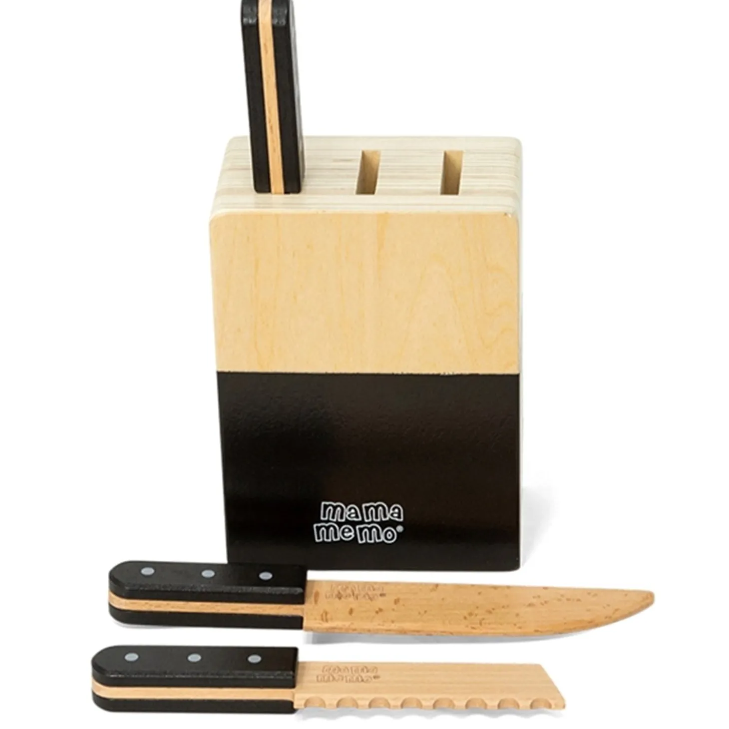 MaMaMeMo Knivblok m. 3 Knive