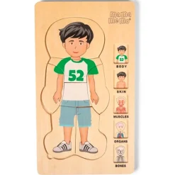 MaMaMeMo Min Krop Puslespil - Dreng