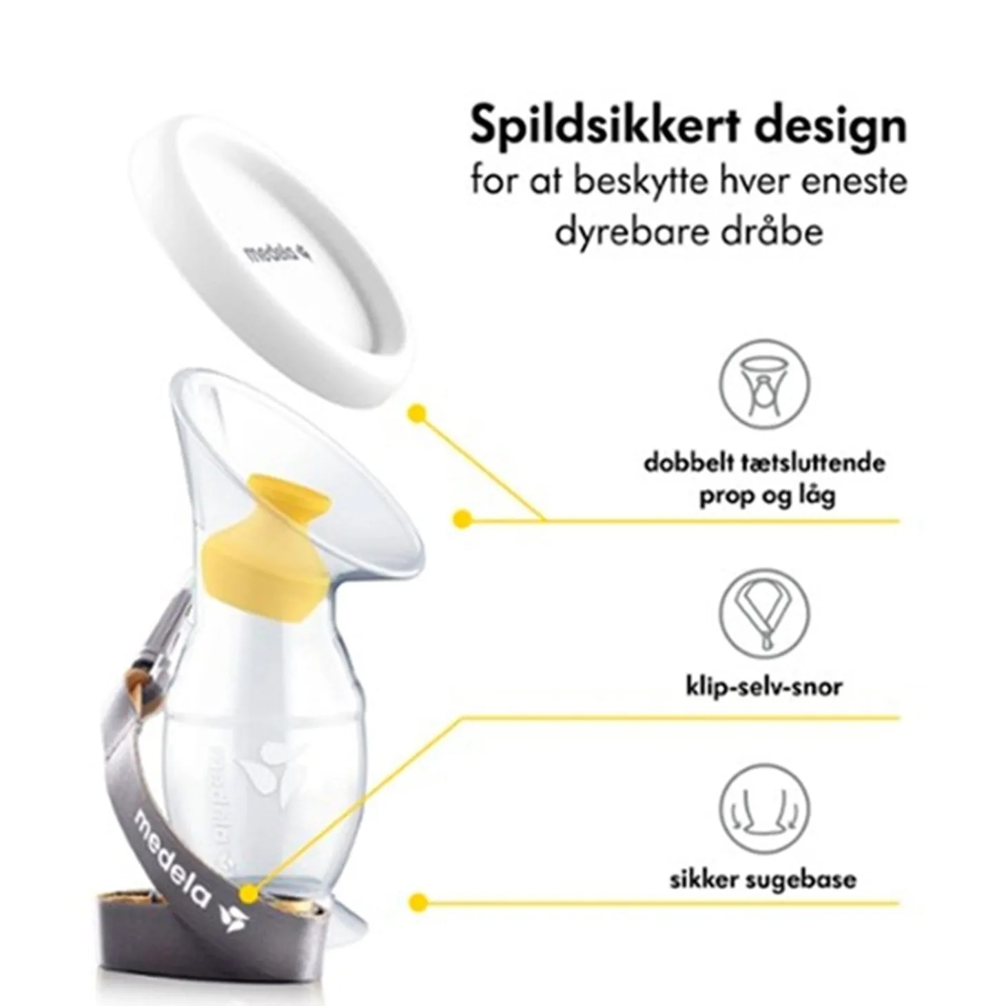 medela Brystmælksopsamler i Silikone