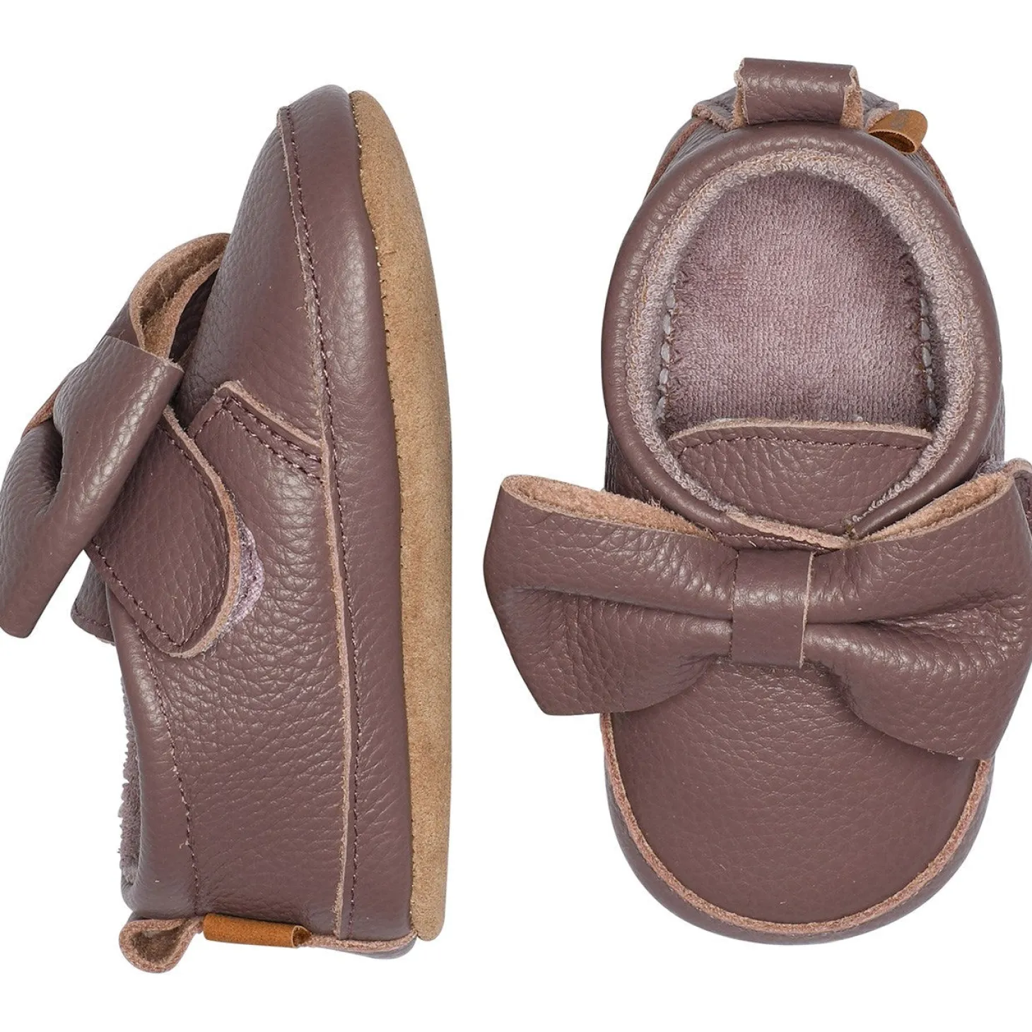 MELTON Elderberry Sløjfe læder hjemmesko