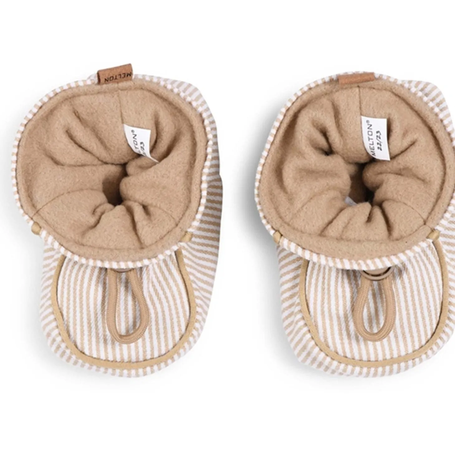 MELTON Striped Tekstil Futter Beige