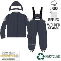 Mikk-Line Regntøj Jakke Og Bukser Blue Nights