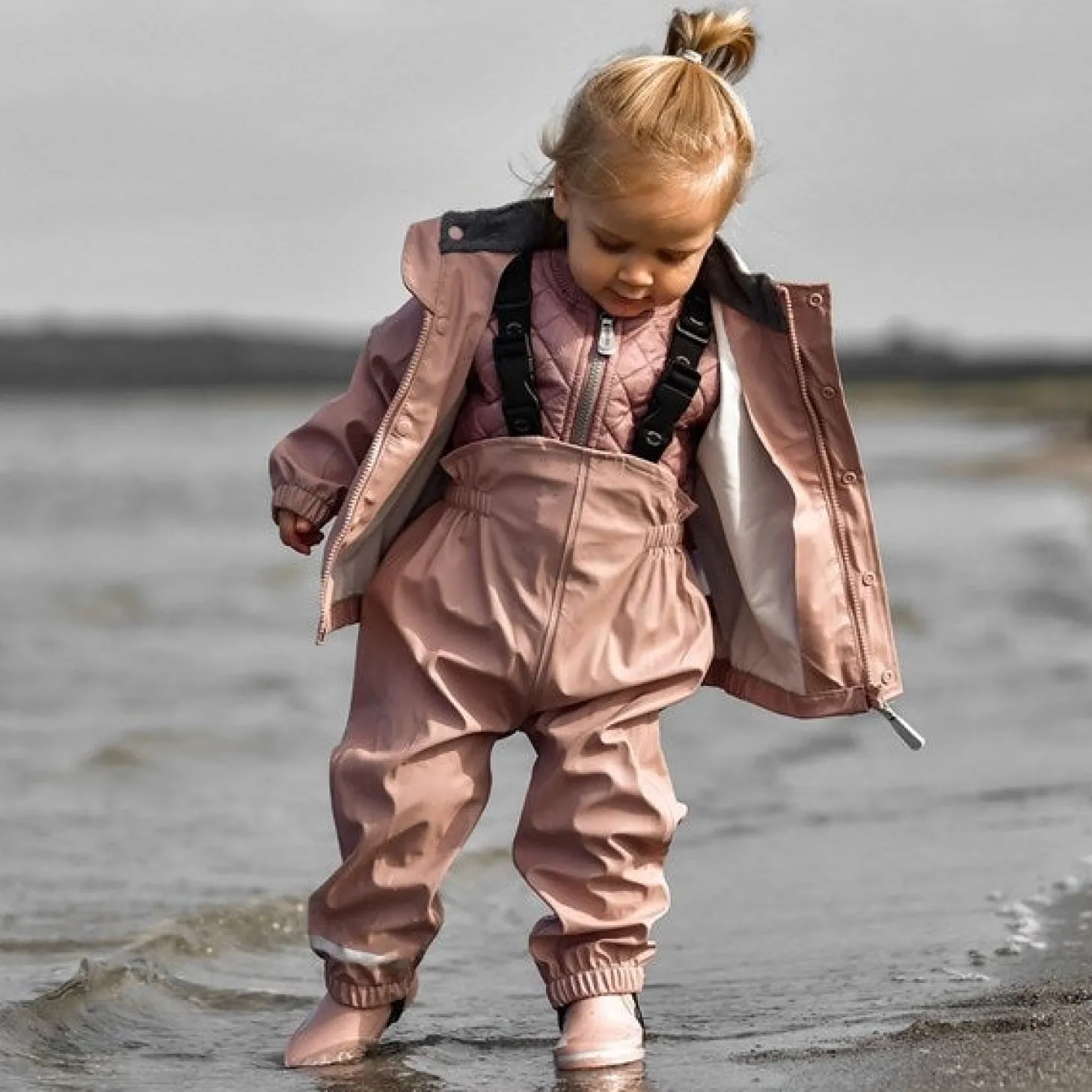 Mikk-Line Regntøj Jakke Og Bukser Adobe Rose