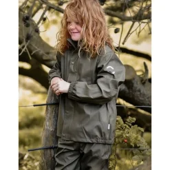 Mikk-Line Regntøj Jakke Og Bukser Dusty Olive