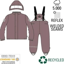 Mikk-Line Regntøj Jakke Og Bukser Twilight Mauve