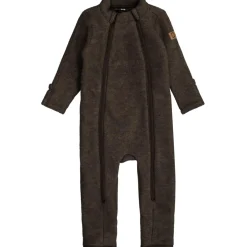 Mikk-Line ulddragt - Dark Brown Melange