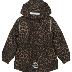 Mikk-Line Vinterjakke "waist AOP" - Leopard