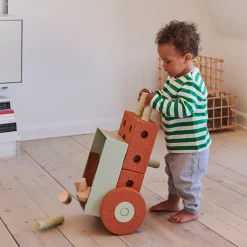 MODU 3-i-1 Baby Walker Burnt Orange/Dusty Green