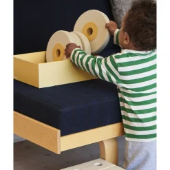 MODU 3-i-1 Baby Walker Sand Grey / Honey Yellow