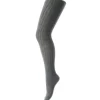 MP 130 Cotton Rib Strømpebukser 497 Grey