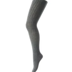 MP 130 Cotton Rib Strømpebukser 497 Grey