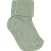 Mp Danmark Granit Grøn Bomuld rib babystrømper