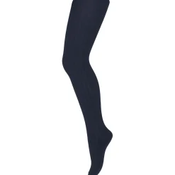 Mp Danmark Navy Bomuld Rib Strømpebukser