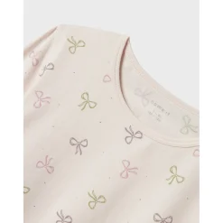 Name It Barely Pink Pyjamas Barely Pink Bow Noos