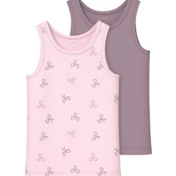 Name It Barely Pink Tank Top 2-pak Barely Pink Bow Noos
