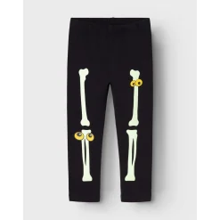 Name It Black Yellow Oween Top Sæt Skeleton