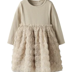 Name It Cement Nmfsykia Tulle Ls Dress