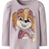 Name It Keepsake Lilac Nmfnaja Paw Ls Top Box Cplg