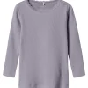 Name It Lavender Gray Nmfkab Ls Top Noos