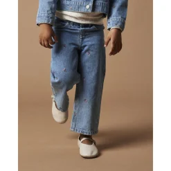 Name It Light Blue Denim Rose Wide Jeans