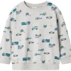 Name It Light Grey Melange Troy Regular Sweatshirt
