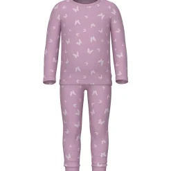 Name It Pink Lavender Pyjamas Pink Butterfly Rib Noos