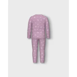 Name It Pink Lavender Pyjamas Pink Butterfly Rib Noos