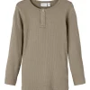 Name It Weathered Teak Kabille Slim Blouse