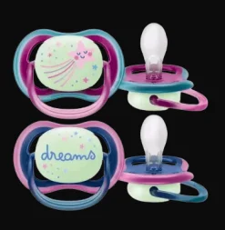 Philips Avent ultra air sutter - 6-18 mdr - night - "dreams/stjerneskud"