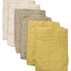 Pippi Økologiske Stofbleer 6-pak Rattan