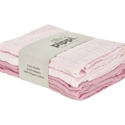 Pippi Økologiske Stofbleer 4-pak Shrinking Violet