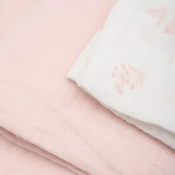 Pippi Veiled Rose Økologiske Stofbleer Muslin 3-pak