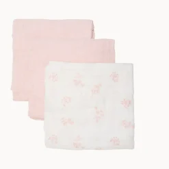 Pippi Veiled Rose Økologiske Stofbleer Muslin 3-pak