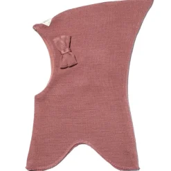 Racing Kids Top Elefanthue Uld/Bomuld m. Sløjfe 3-lags Old Rose