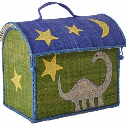 RICE Dinosaur Theme Opbevaringkurv med Hank Ekstra Lille