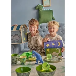 RICE Dinosaur Theme Opbevaringkurv med Hank Ekstra Lille