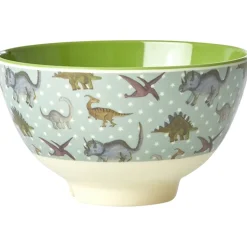 RICE New Dino Print Lille Melamin Skål