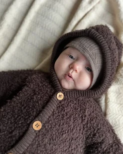 Smallstuff Heldragt, bouclé uld, brun