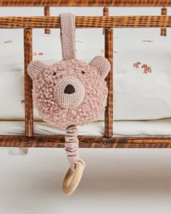 Smallstuff Musik uro bamse, uld bouclé, rosa