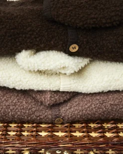 Smallstuff Vest, bouclé uld, brun