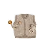Smallstuff Vest, bouclé uld, natur melange