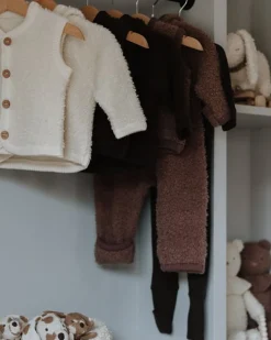 Smallstuff Vest, bouclé uld, off. white