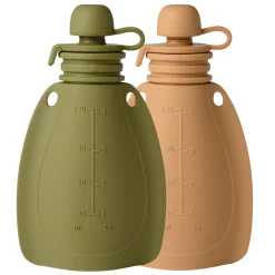 Smoothie flaske 2 pak Mos grøn/Rådyr