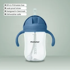 Sugerørskop Tritan 330ml Blå