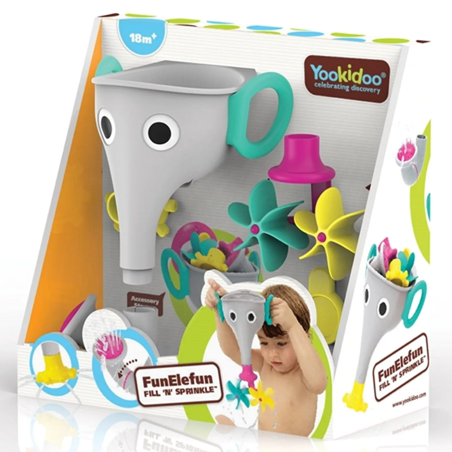 Yookidoo FunEleFun Fill 'N' Sprinkle Grå